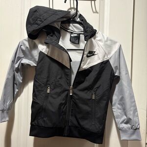 Nike Kids Black and White Raincoat